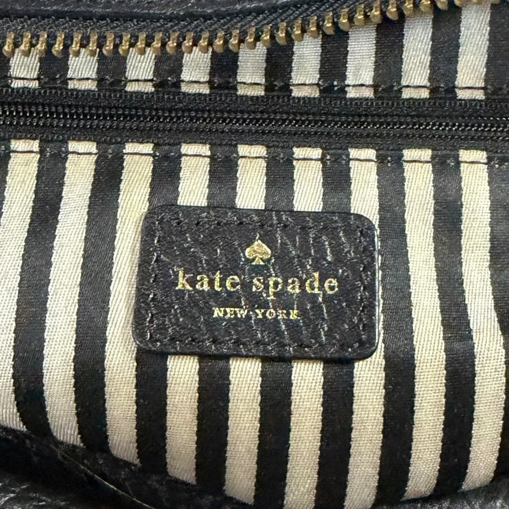 Kate Spade Stevie Berkshire Road Pebble Leather Tassel Satchel Handbag Hobo $395